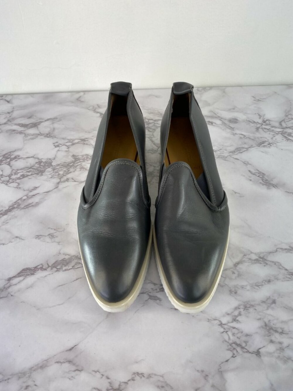 Everlane Women's Gray The Leather Street Sneaker Shoe SZ 10